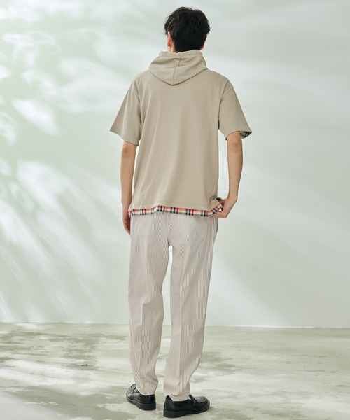 Arnold Palmer（アーノルドパーマー）の「ハニカムワッフル シェア 半袖 フーディ（パーカー・レディース・ライトベージュ/アイボリー/ネイビー・LL/L/M/S/XS）」の22枚目の写真