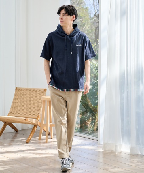 Arnold Palmer（アーノルドパーマー）の「ハニカムワッフル シェア 半袖 フーディ（パーカー・レディース・ライトベージュ/アイボリー/ネイビー・LL/L/M/S/XS）」の16枚目の写真