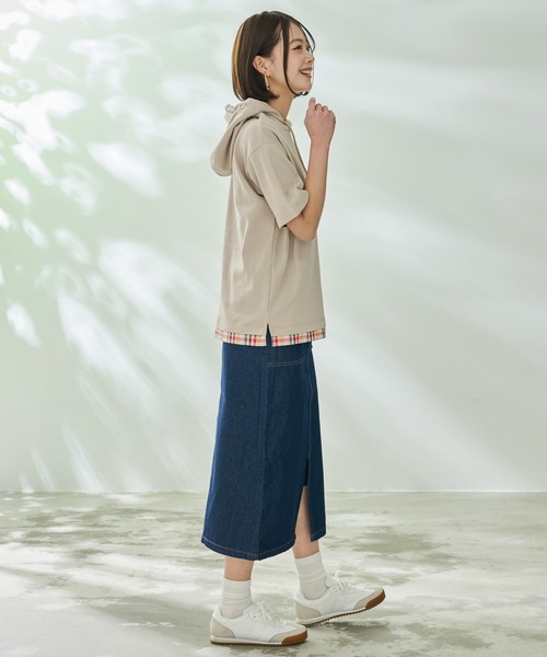 Arnold Palmer（アーノルドパーマー）の「ハニカムワッフル シェア 半袖 フーディ（パーカー・レディース・ライトベージュ/アイボリー/ネイビー・LL/L/M/S/XS）」の13枚目の写真