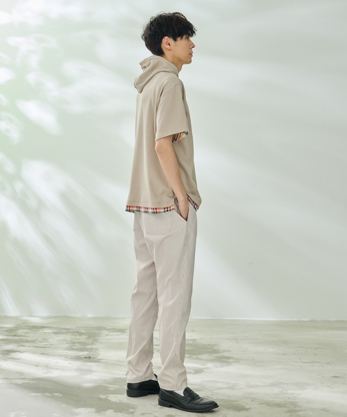 Arnold Palmer（アーノルドパーマー）の「ハニカムワッフル シェア 半袖 フーディ（パーカー・レディース・ライトベージュ/アイボリー/ネイビー・LL/L/M/S/XS）」の11枚目の写真