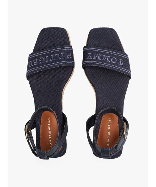 TOMMY HILFIGER（トミーヒルフィガー）の「トミーヒルフィガーミッドウェッジエスパドリーユ（サンダル・レディース・ネイビー/ホワイト・23cm/23.5cm/24cm）」の5枚目の写真
