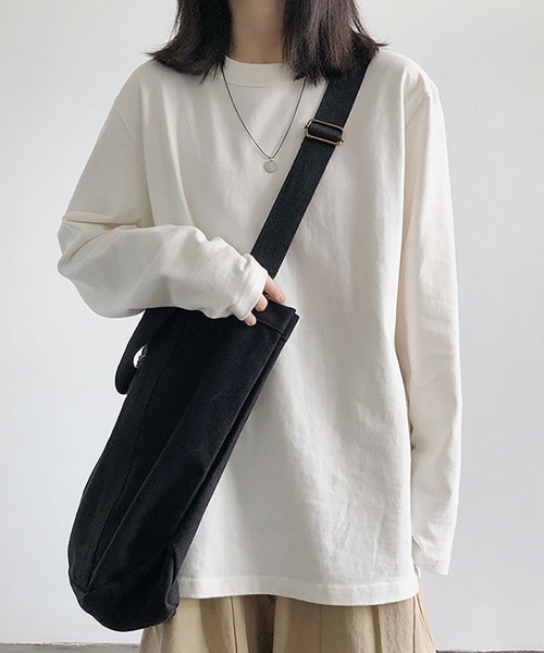 maison de LATIR（メゾンドラティール）の「着回し抜群なシンプルレターロゴロンT 合わせやすい春コーデトップス（Tシャツ/カットソー・レディース・ブラック/ブラック系その他/ホワイト系その他2/ホワイト/ブラウン/ホワイト系その他・M/L/XL）」の17枚目の写真