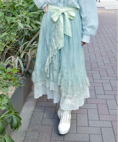 アクシーズ　グラデーションフリルスカート グラデーションフリルスカート | レディース服・レディース