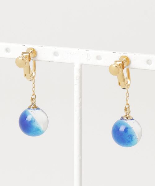 gargle（ガーグル）の「gargle ガーグル：サイエンスシリーズ　ミニ空もよう　虹　雲　イヤリング（イヤリング・レディース・ブルー/ライトブルー・FREE）」の10枚目の写真