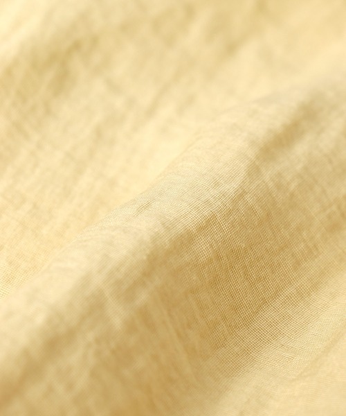 Jines(ジネス)の「ナチュラルワッシャー バックフォルムシャツ(シャツ/ブラウス・レディース・ホワイト/イエロー/ブルー・38)」の7枚目の写真