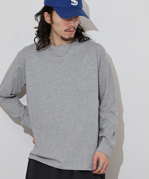 FUNALIVE（ファンアライブ）の「無地　クルーネックロンT（Tシャツ/カットソー・レディース・ブラック/ホワイト/グリーン/ネイビー/ベージュ/杢グレー・M/L/LL/3L/S）」の15枚目の写真