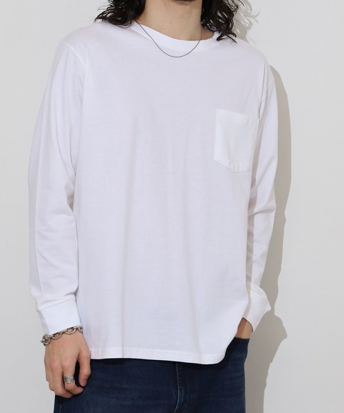 FUNALIVE（ファンアライブ）の「無地　クルーネックロンT（Tシャツ/カットソー・レディース・ブラック/ホワイト/グリーン/ネイビー/ベージュ/杢グレー・M/L/LL/3L/S）」の9枚目の写真