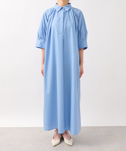 un dix cors（アンディコール）の「《新色追加》スキッパーシャツワンピース（シャツワンピース・レディース・チャコールグレー/ブルー/イエロー・FREE）」の16枚目の写真