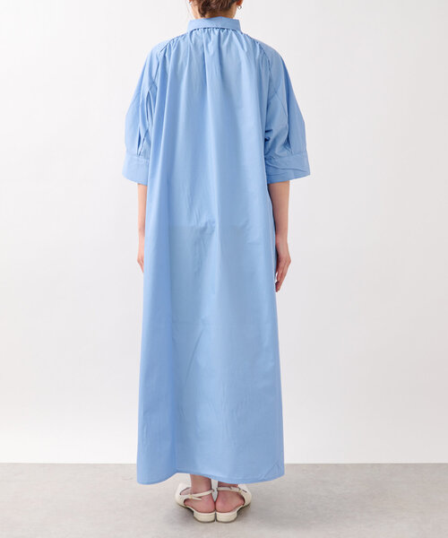 un dix cors（アンディコール）の「《新色追加》スキッパーシャツワンピース（シャツワンピース・レディース・チャコールグレー/ブルー/イエロー・FREE）」の18枚目の写真