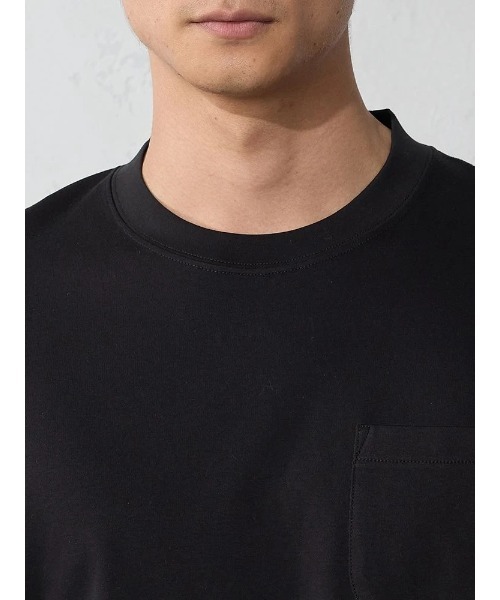 Perfect Suit FActory（パーフェクトスーツファクトリー）の「接触冷感　スマート半袖Tシャツ＜超長綿＞ホワイト/ブラック/グレー（Tシャツ/カットソー・メンズ・ライトグレー/ブラック/ホワイト・M/LL/L）」の20枚目の写真