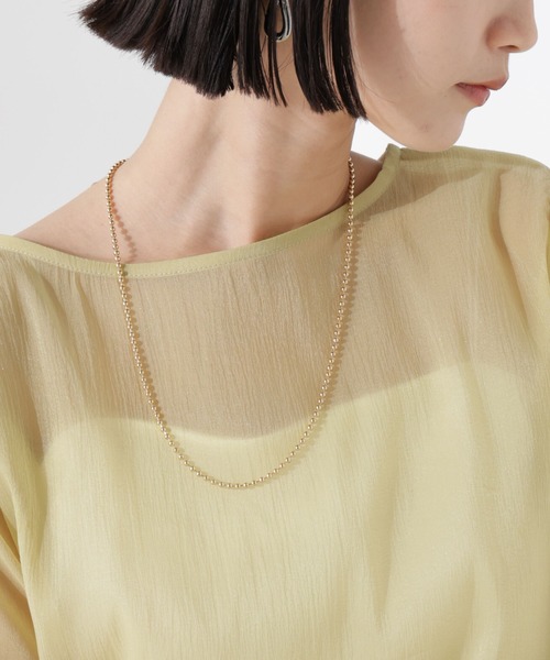 NANO universe(ナノユニバース)の「2wayボールチェーンネックレス(ネックレス・レディース・シルバー/ゴールド・FREE)」の3枚目の写真