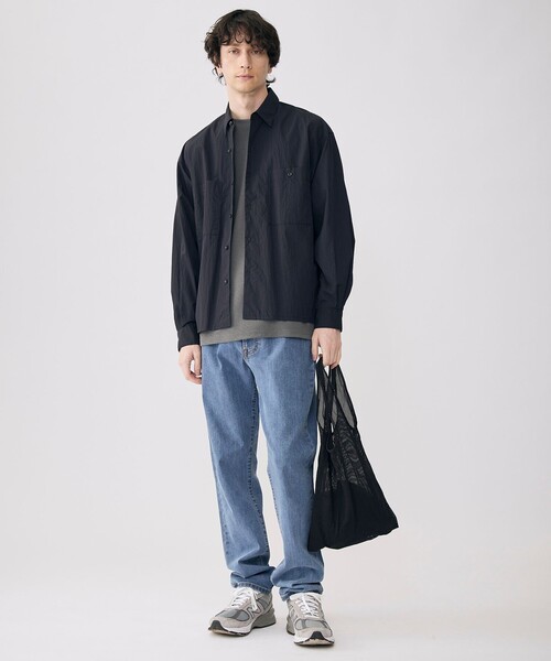 UNFILO(アンフィーロ)の「耐久撥水 ライトシャツ(シャツ/ブラウス・メンズ・ネイビー系/ブラウン系・SMALL/MEDIUM/LARGE/X-LARGE)」の6枚目の写真