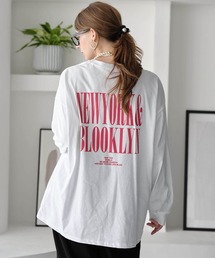 バックプリントテキストPT・Tシャツ