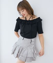 マルチwayチョーカーフリルトップス