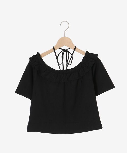 MAJESTIC LEGON（マジェスティックレゴン）の「マルチwayチョーカーフリルトップス（Tシャツ/カットソー・レディース・グレー/イエロー/ブラック/ライトブルー・MEDIUM）」の15枚目の写真
