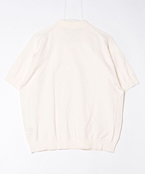 crepuscule（クレプスキュール）の「crepuscule/別注 S/S KNIT POLO（ポロシャツ・メンズ・オフホワイト/ブルー/ブラック/レッド/チャコール・L/M）」の12枚目の写真