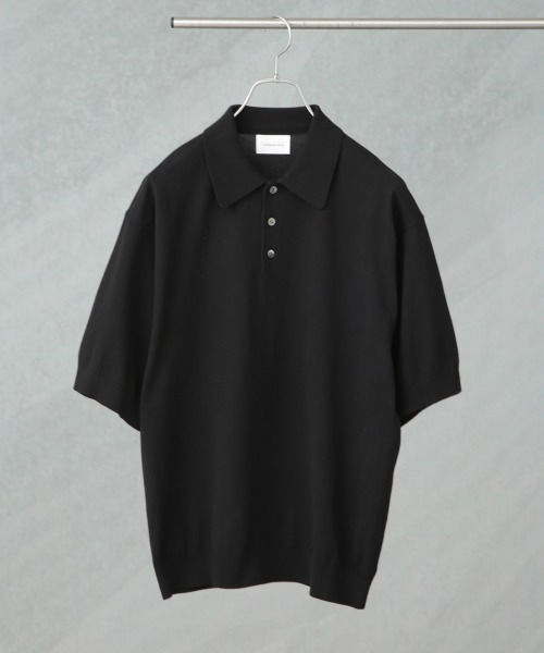 セール】crepuscule/別注 S/S KNIT POLO（ポロシャツ