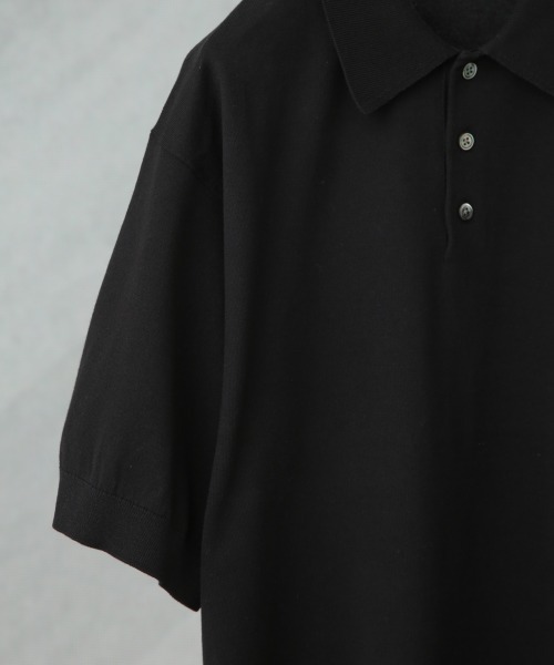 セール】crepuscule/別注 S/S KNIT POLO（ポロシャツ