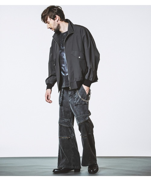 NO ID.(ノーアイディ)の「【NO ID.】Flap Zip Wide Pants / フラップ ジップ ワイド パンツ(その他パンツ・メンズ・ブラック/グレー・2/1)」の14枚目の写真