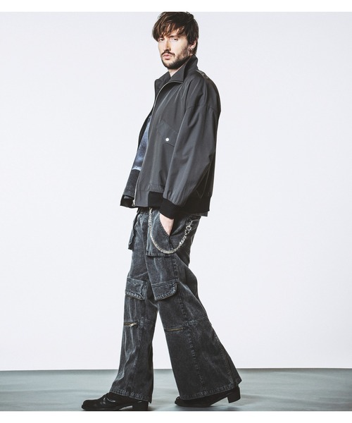 NO ID.(ノーアイディ)の「【NO ID.】Flap Zip Wide Pants / フラップ ジップ ワイド パンツ(その他パンツ・メンズ・ブラック/グレー・2/1)」の16枚目の写真