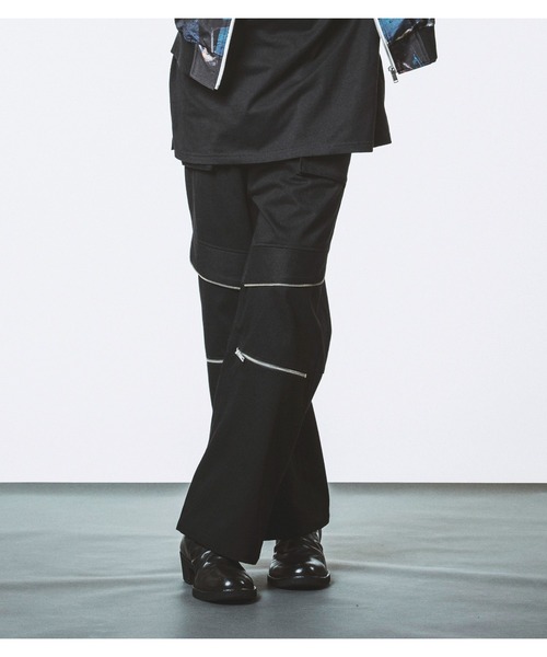 NO ID.(ノーアイディ)の「【NO ID.】Flap Zip Wide Pants / フラップ ジップ ワイド パンツ(その他パンツ・メンズ・ブラック/グレー・2/1)」の20枚目の写真