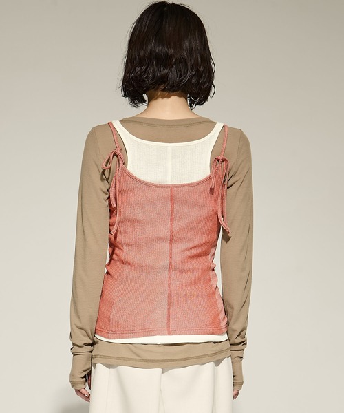 STUDIOUS/ステュディオス】3 Layered Jersey Top/レイヤード