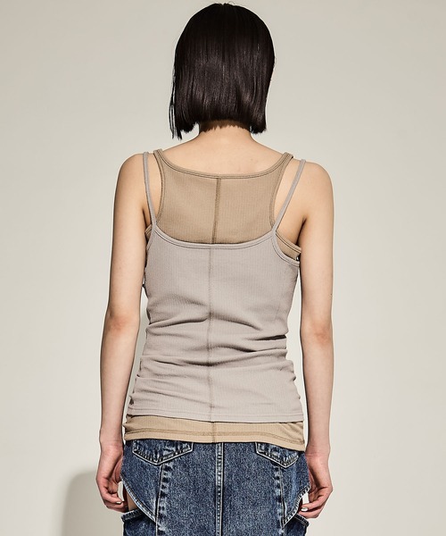 STUDIOUS / 3layered jersey top ブラック STUDIOUS/ステュディオス】3 Layered Jersey Top/レイヤード