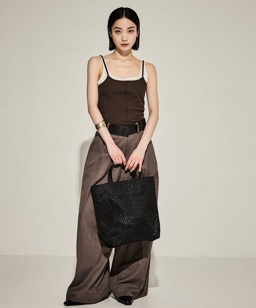 STUDIOUS / 3layered jersey top ブラック セール】【STUDIOUS/ステュディオス】3 Layered Jersey Top