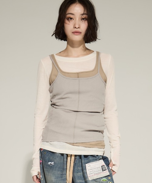 【STUDIOUS】 3 Layered Jersey Top STUDIOUS/ステュディオス】3 Layered Jersey Top/レイヤードジャージー