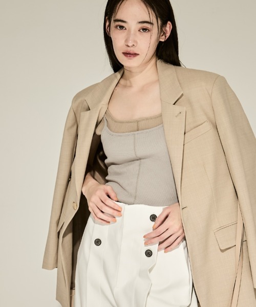 【STUDIOUS】 3 Layered Jersey Top 3 Layered Jersey Top(FREE OFF WHITE): STUDIOUS: WOMENS