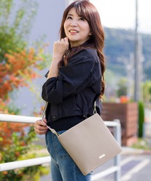 BARCOS（バルコス）の「【ICO JEENE】プリーツ2wayショルダーバッグ（ショルダーバッグ）」