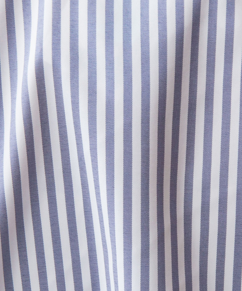 NARACAMICIE（ナラカミーチェ）の「【NARACAMICIE】ストレッチストライプフリル七分袖シャツ（シャツ/ブラウス・レディース・ブルー/グレー・L/M/XXL/XL/S）」の5枚目の写真