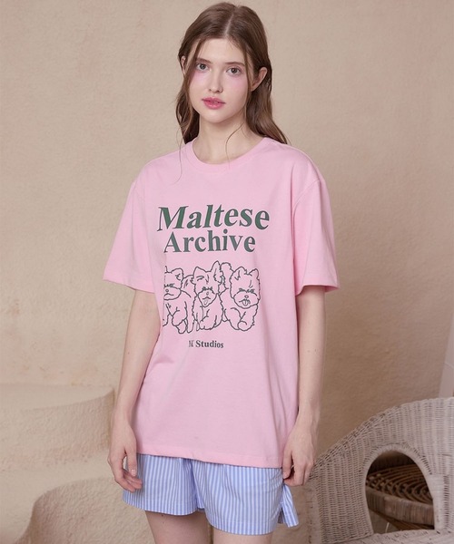 セール】raglan sleeve print T-shirt/オーバーサイズ ラグラン