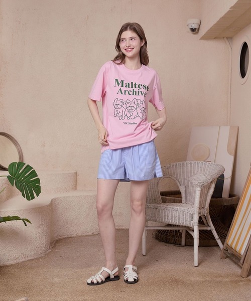 WaiKei（ワイケイ）の「★K-POPアイドル着用【UNISEX】Wai Kei／アーカイブラグランT（Tシャツ/カットソー・レディース・ピンク/ホワイト/ブラック・LARGE/MEDIUM）」の21枚目の写真