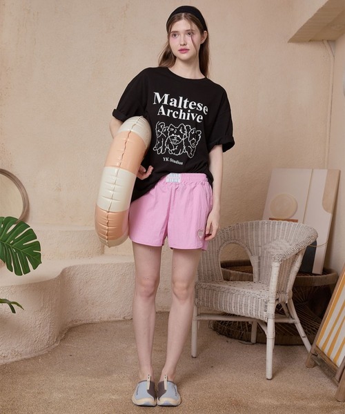 WaiKei（ワイケイ）の「★K-POPアイドル着用【UNISEX】Wai Kei／アーカイブラグランT（Tシャツ/カットソー・レディース・ピンク/ホワイト/ブラック・LARGE/MEDIUM）」の11枚目の写真