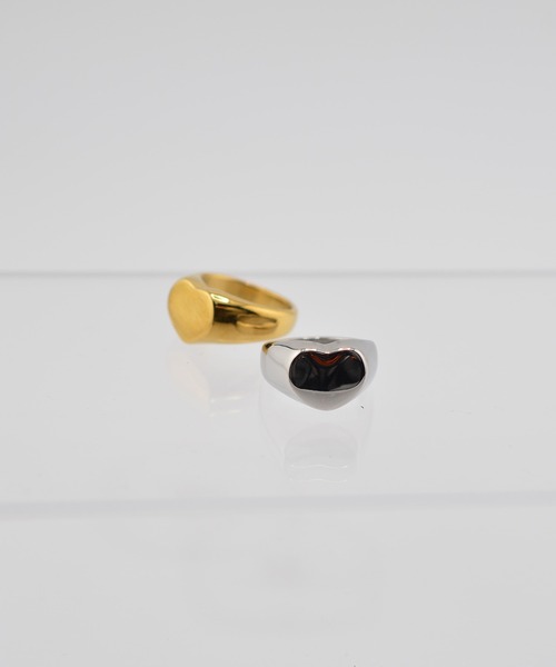 BROTHERHOOD(ブラザーフッド)の「【earyear】Puffy Heart design peti Volume Ring(リング・レディース・シルバー/ゴールド・MEDIUM/LARGE)」の3枚目の写真