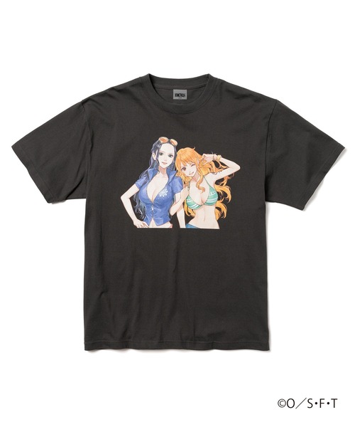 ZOZO(ゾゾ)の「ONE PIECE × ZOZOTOWN T-SHIRTS ナミ&ロビン(Tシャツ/カットソー・メンズ・スミクロ/パープル・M/L/XL)」の1枚目の写真