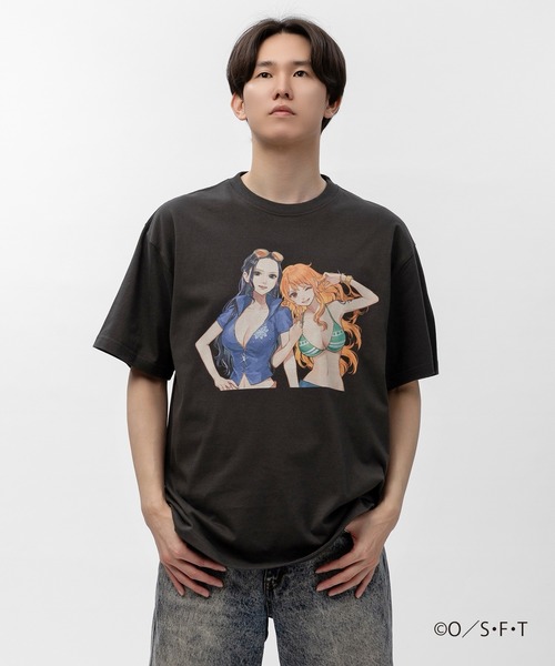ZOZO(ゾゾ)の「ONE PIECE × ZOZOTOWN T-SHIRTS ナミ&ロビン(Tシャツ/カットソー・メンズ・スミクロ/パープル・M/L/XL)」の7枚目の写真