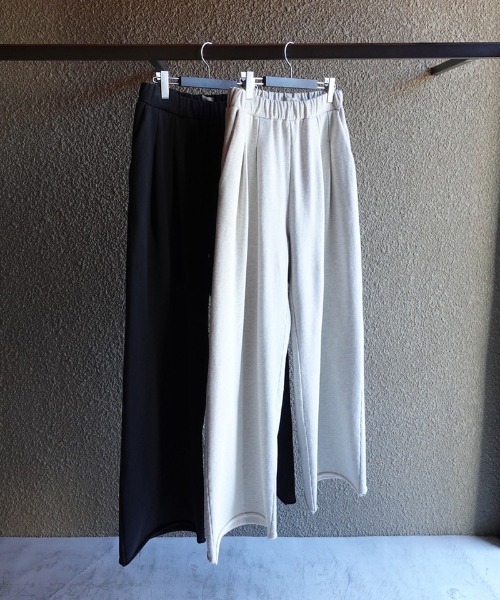 Toironier（トワロニエ）の「Toironier/トワロニエ/2tuck Sweat Pants（スウェットパンツ・メンズ・チャコールグレー/シルバー/ブラウン・0）」の14枚目の写真