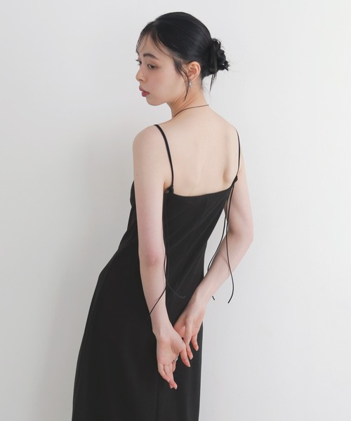 LIAN（リアン）の「ダブルストラップキャミワンピース（ワンピース・レディース・ブラック/ベージュ/モカ・FREE）」の5枚目の写真