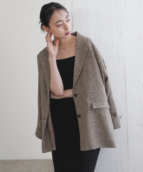 LIAN（リアン）の「ダブルストラップキャミワンピース（ワンピース・レディース・ブラック/ベージュ/モカ・FREE）」の7枚目の写真