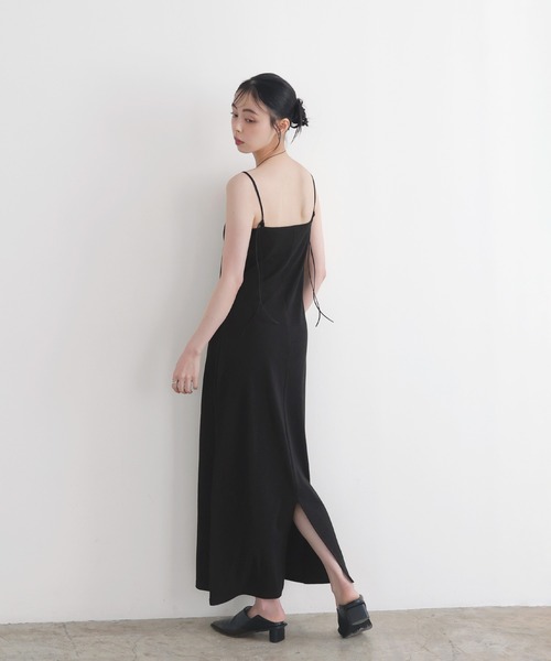 LIAN（リアン）の「ダブルストラップキャミワンピース（ワンピース・レディース・ブラック/ベージュ/モカ・FREE）」の9枚目の写真
