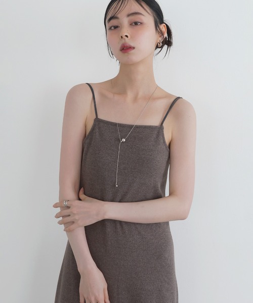 LIAN（リアン）の「ダブルストラップキャミワンピース（ワンピース・レディース・ブラック/ベージュ/モカ・FREE）」の12枚目の写真