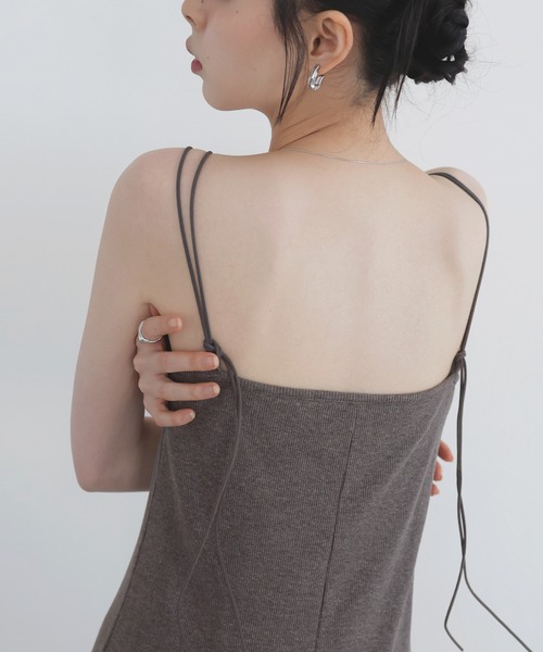LIAN（リアン）の「ダブルストラップキャミワンピース（ワンピース・レディース・ブラック/ベージュ/モカ・FREE）」の16枚目の写真