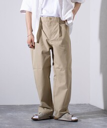 GEVACO | 【GEVACO/ゲバコ】タック入り テーパード チノパンツ ワイドテーパード(チノパンツ)