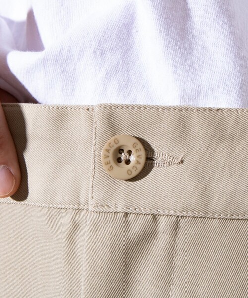 GEVACO（ゲバコ）の「【GEVACO/ゲバコ】タック入り テーパード チノパンツ ワイドテーパード（チノパンツ・メンズ・ベージュ/ブラック・M/L）」の9枚目の写真