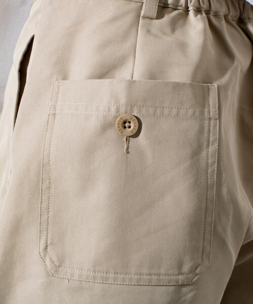 GEVACO（ゲバコ）の「【GEVACO/ゲバコ】タック入り テーパード チノパンツ ワイドテーパード（チノパンツ・メンズ・ベージュ/ブラック・M/L）」の11枚目の写真