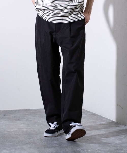 GEVACO（ゲバコ）の「【GEVACO/ゲバコ】タック入り テーパード チノパンツ ワイドテーパード（チノパンツ・メンズ・ベージュ/ブラック・M/L）」の18枚目の写真