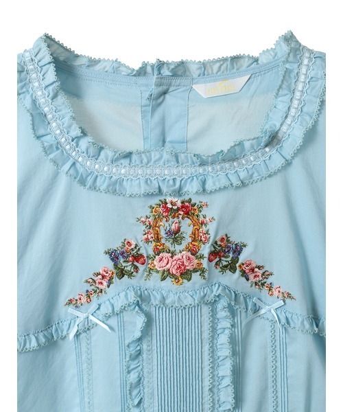 クレストフラワー刺繍ブラウス PINK HOUSE（ピンクハウス）の「クレストフラワー刺繍使いブラウス