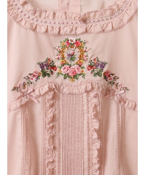 PINK HOUSE刺繍ロゴブラウス